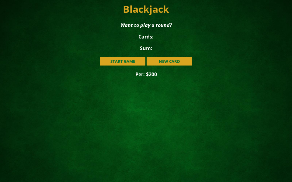 black-jack-game project